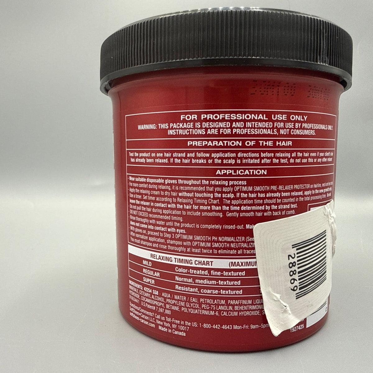 Mild Strength Hair Relaxer Cream for Soft Sheen-Carson Optimum