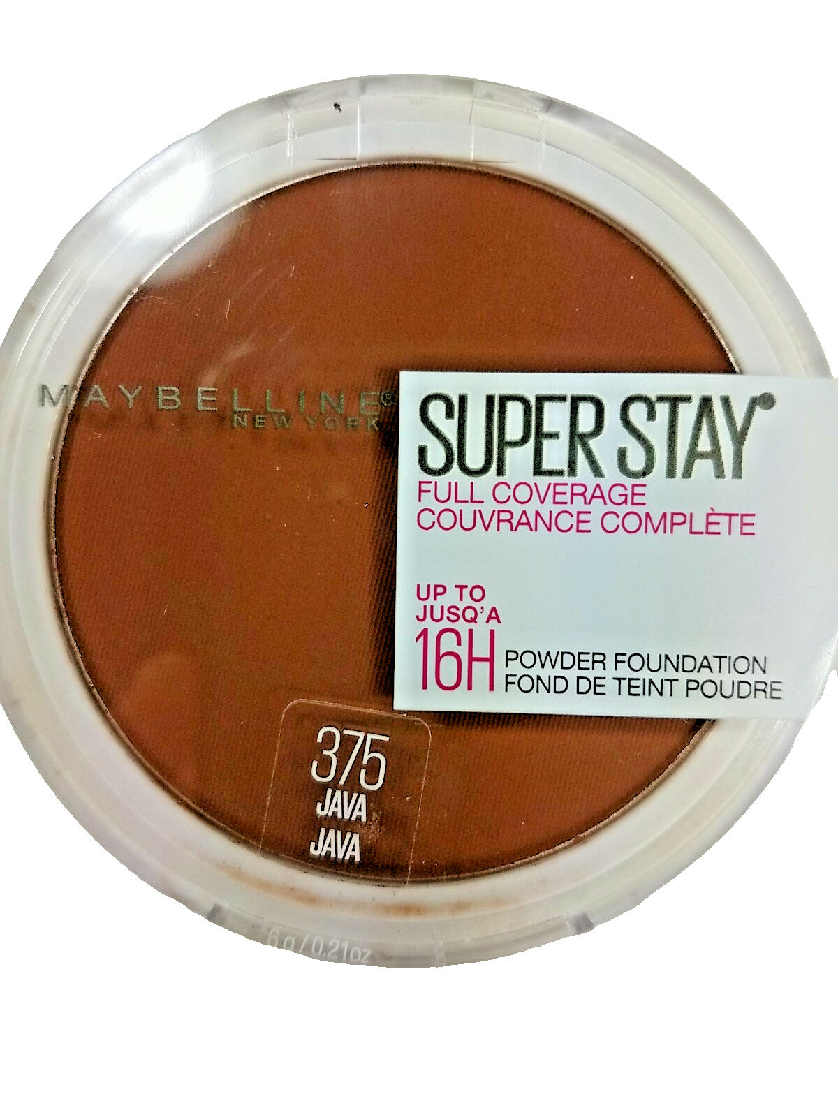 Full Coverage Powder Foundation - Color 375 Java - 0.21oz Makeup