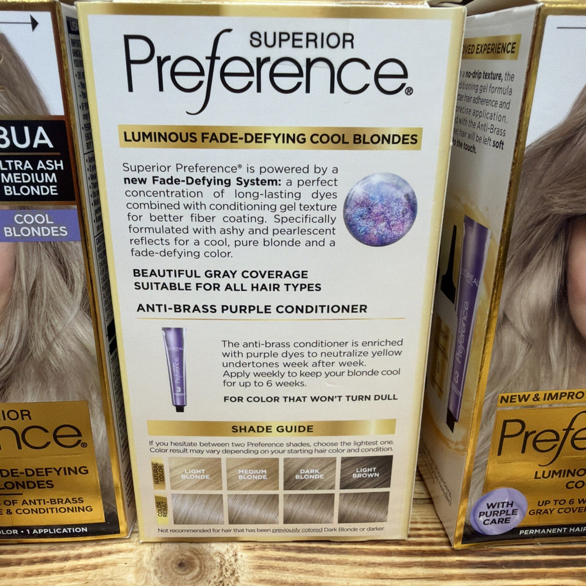 3 Pack Cool Blonde Hair Color Permanent - Superior Preference 8UA