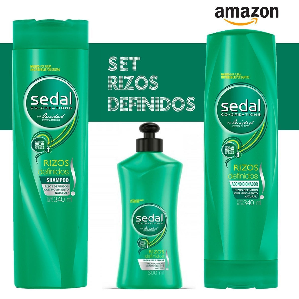 Defined Curl Hair Care Set - Shampoo Conditioner & Styling Cream 3 pcs