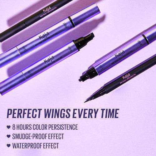 Waterproof Winged Eyeliner Pen with Stamp for Flawless Cat Eye Looks