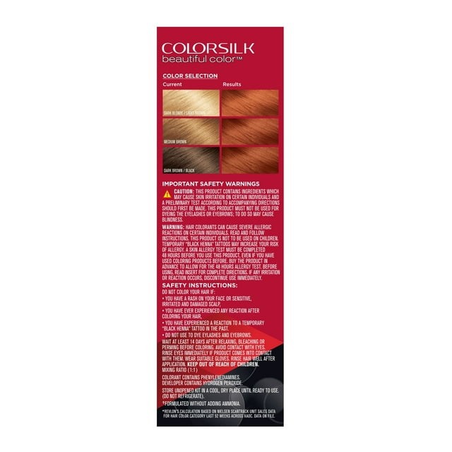 Hair Color Kit 6 Pack Bright Auburn Permanent Hair Dye with Nourishing Conditioner