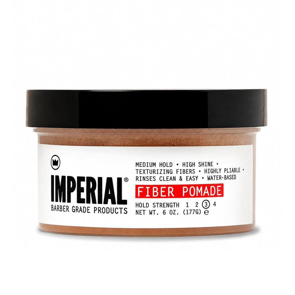Fiber Pomade 6 oz - Medium Hold Hair Styling Product for Texture & Shine