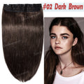 Remy Human Hair Clip-In Extensions Full Head Weft 8-24 Inch Thick 100g