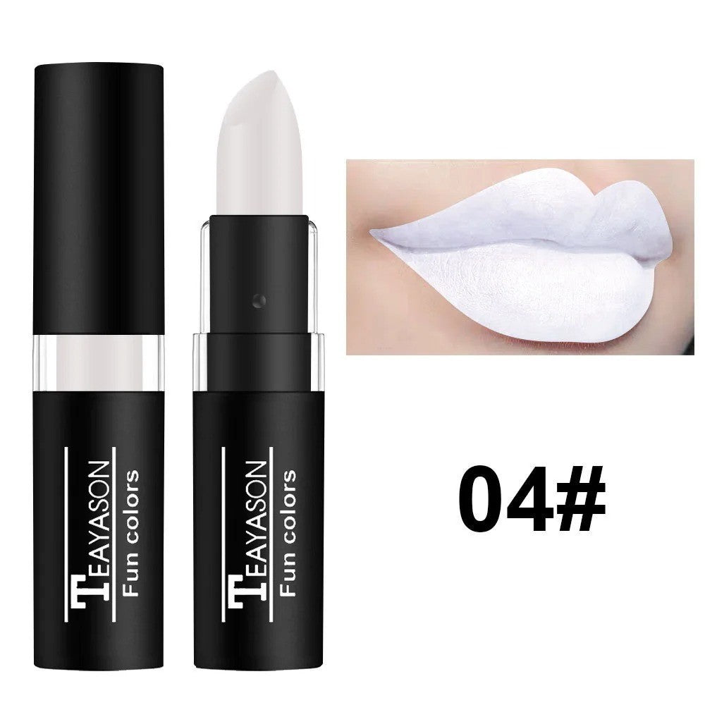 12-Color Matte Waterproof Long Lasting Lipstick Set - Black Blue Purple Green