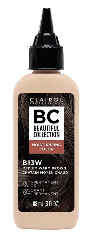 (3 Pack) Hair Color Kit Clairol Beautiful Collor #B13W Medium Warm Brown 3 oz