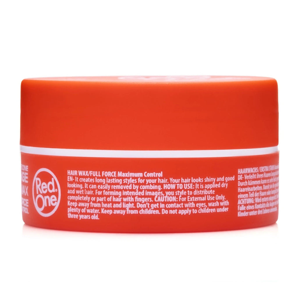 RedOne Orange Aqua Hair Gel Wax 150ml - Strong Hold & Shine for Edges & Braids