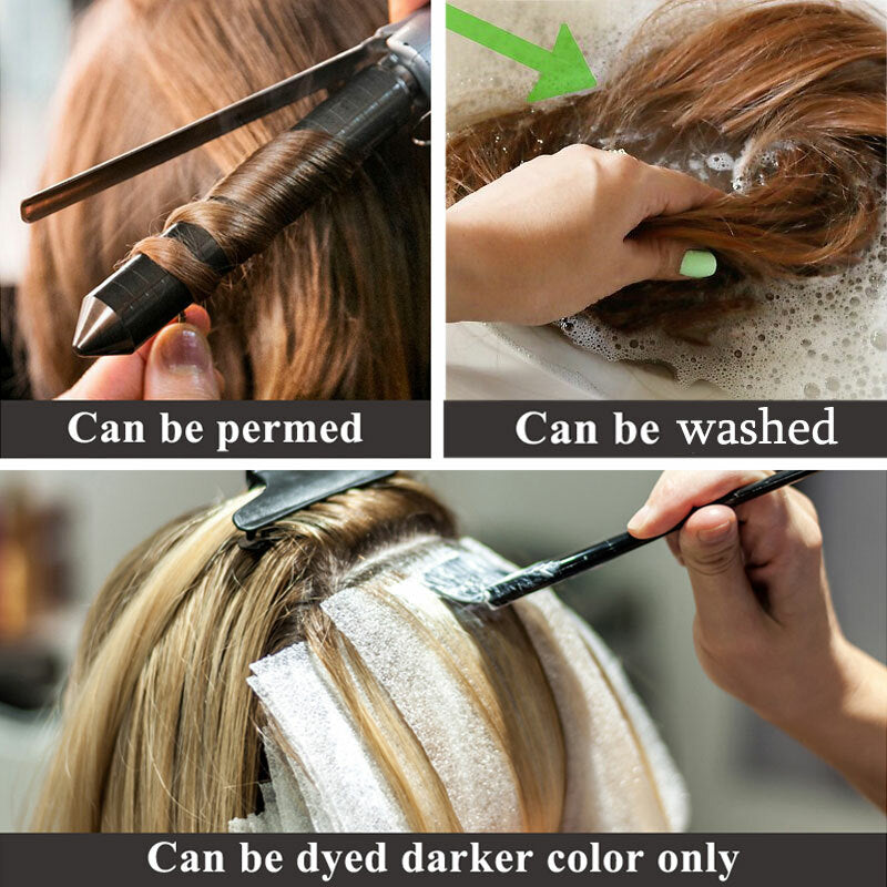 Clip-in Remy Human Hair Extensions Full Head - One Piece, Multiple Colors & Lengths