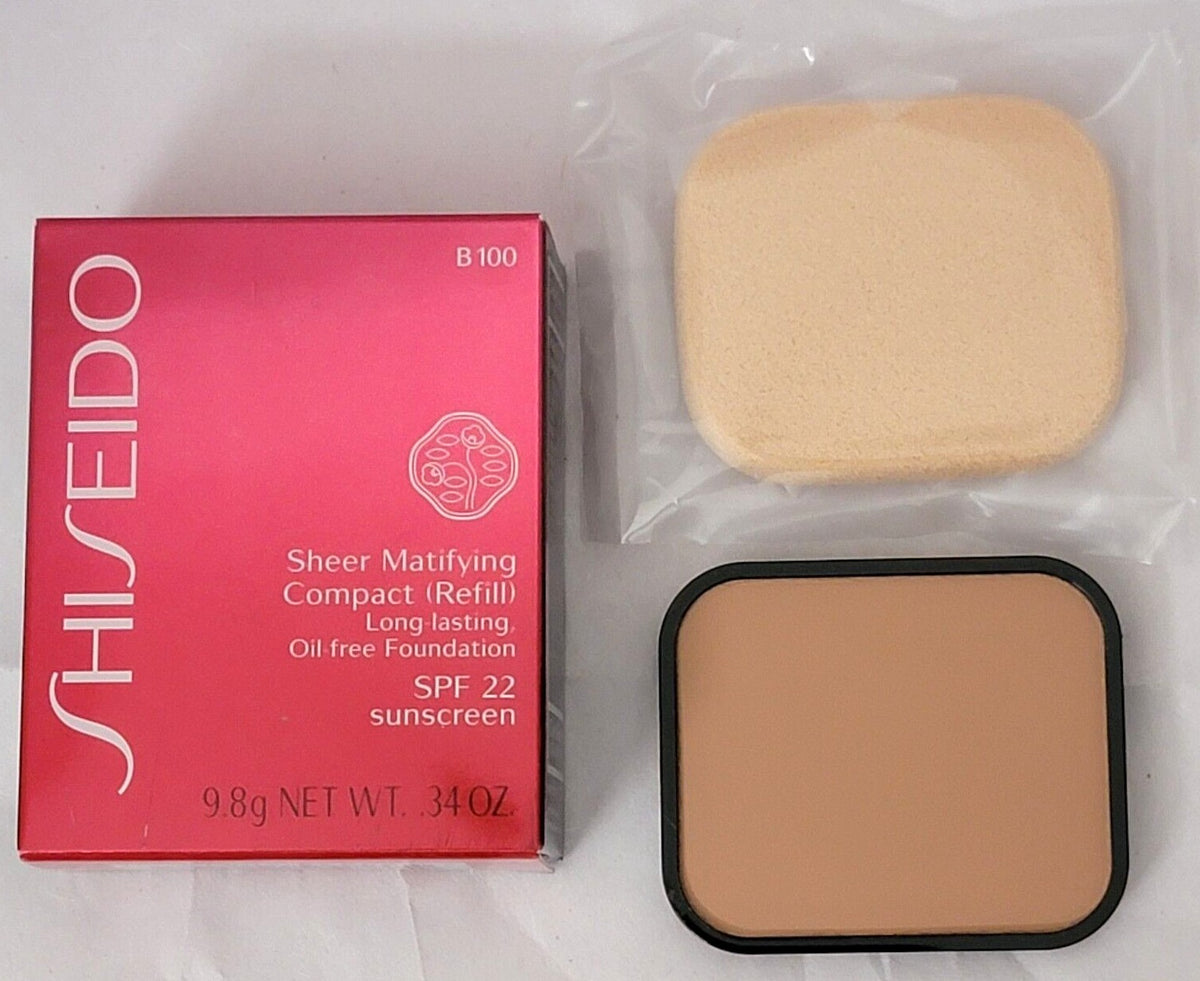 Matifying Compact Foundation Refill - Long-Lasting Oil-Free Makeup