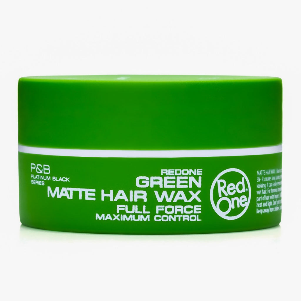 RedOne Green Matte Hair Wax 150ml - Natural Hold & Matte Finish for All Hair Types