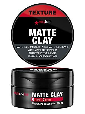 Matte Hair Clay 2.5oz - Pack of 2 Texturizing Hair Styling Paste
