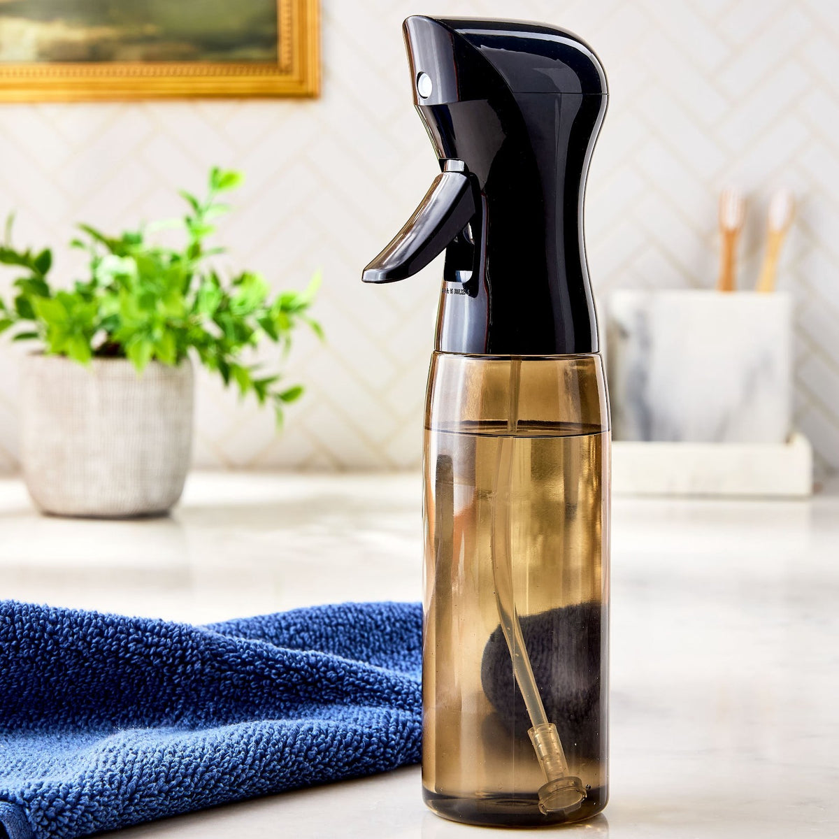 10oz Continuous Spray Bottle 2-Pack for Hair, Plants & Cleaning