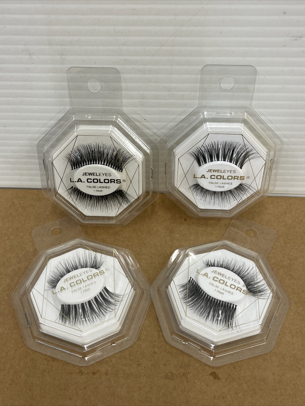 4 Pairs Long Black False Eyelashes - Brilliant Style for Eye Makeup