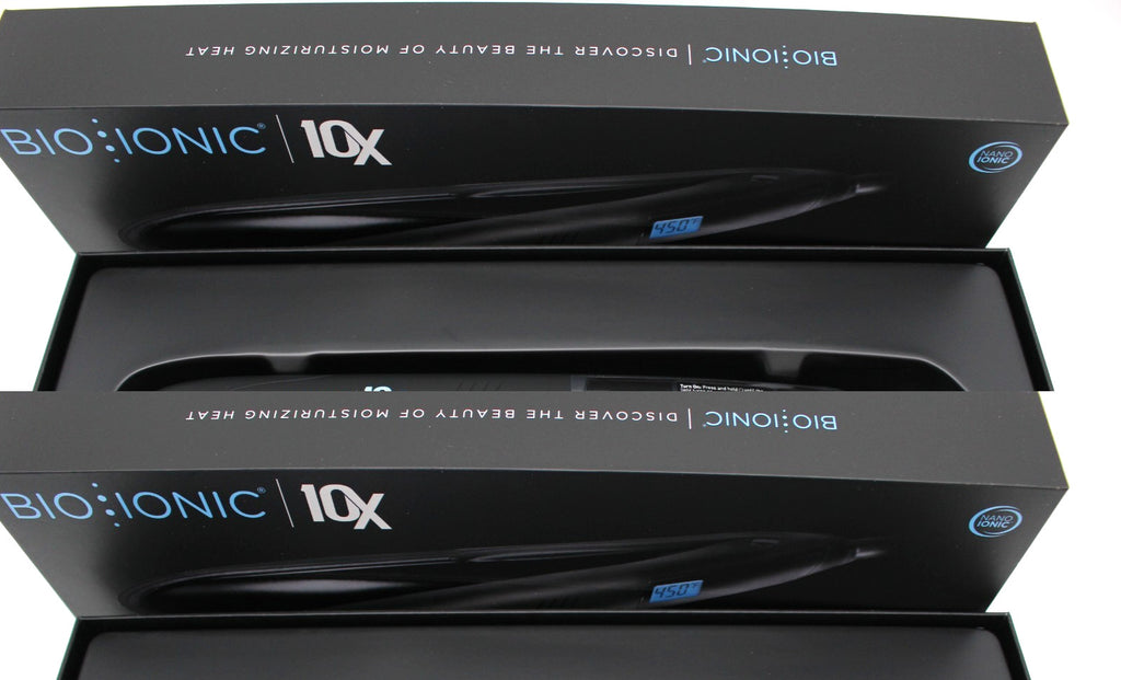 Bio Ionic 10X Pro Flat Iron 1-Inch Vibrating Plates Hair Styling Tool