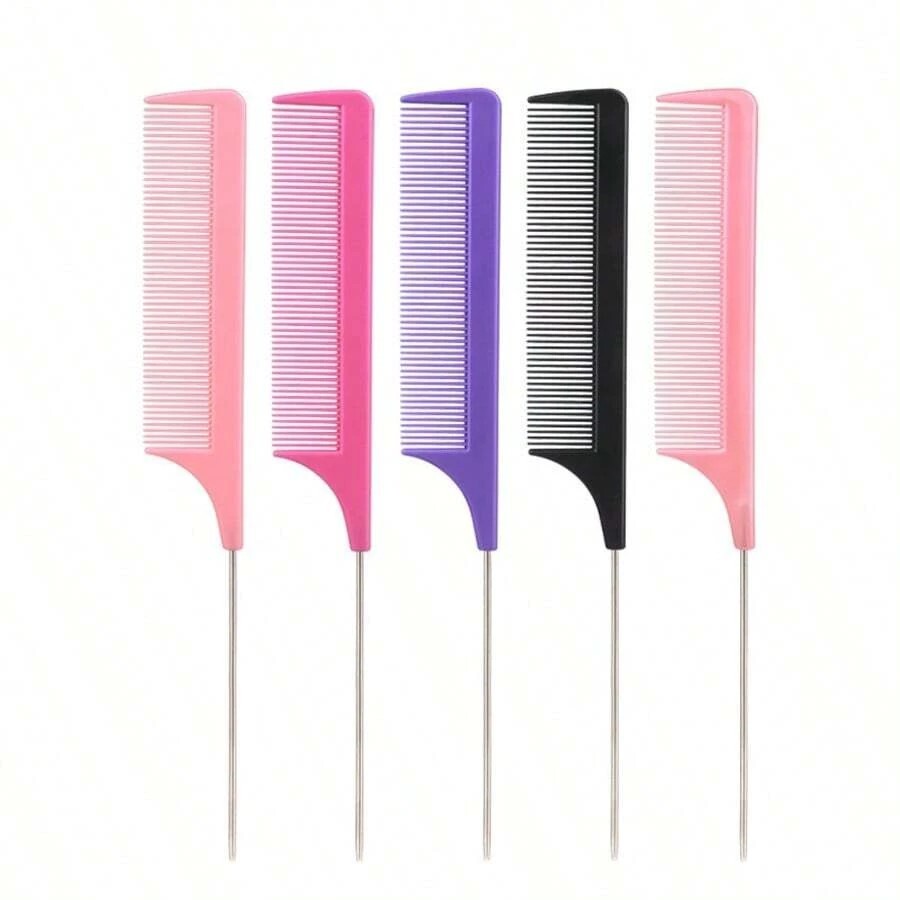Professional Anti-Static Tail Hair Comb & Dye Brush for Salon & Home Use