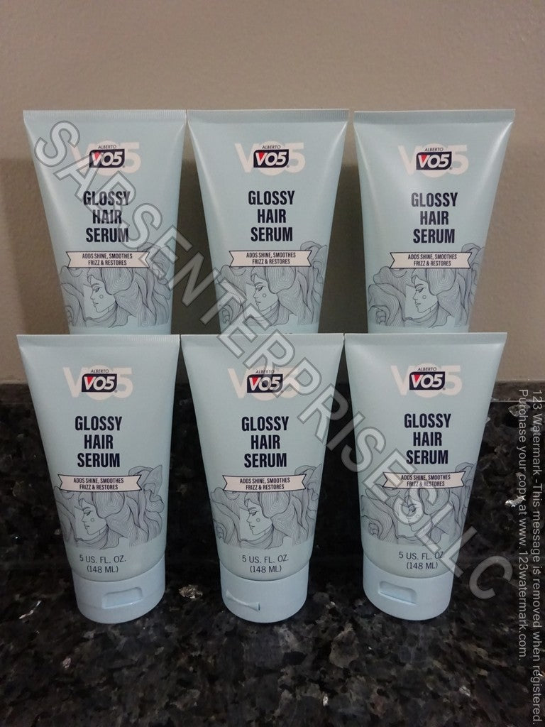 V05 Glossy Hair Serum Set - Shine, Smooth Frizz, Restores 6 Pack 5 oz