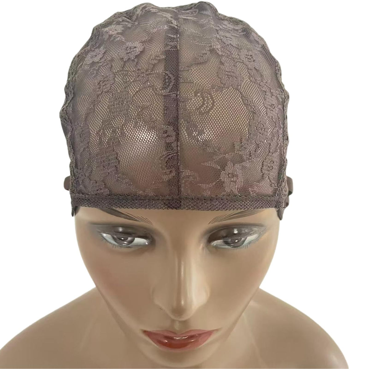 Breathable Adjustable Wig Cap for Hair Weaving & Making - Grey