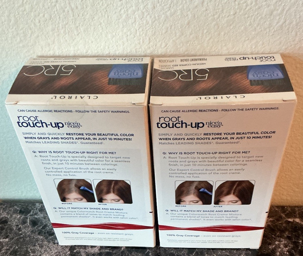 Clairol Root Touch-Up Permanent Hair Color 5RC Medium Copper Red 2 Pack