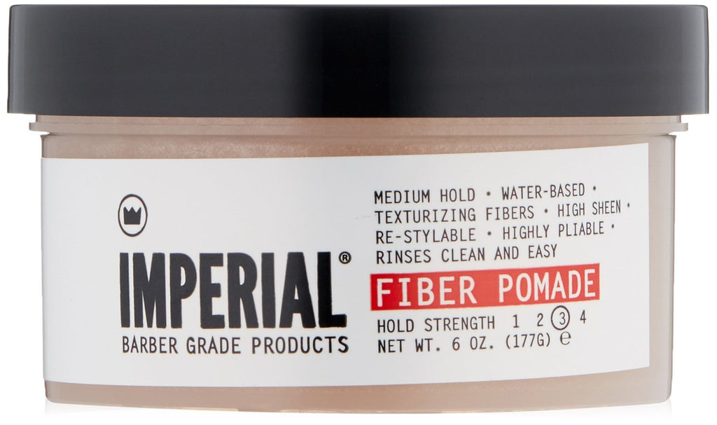 Fiber Pomade for Hair Styling - Medium Hold, 6 oz
