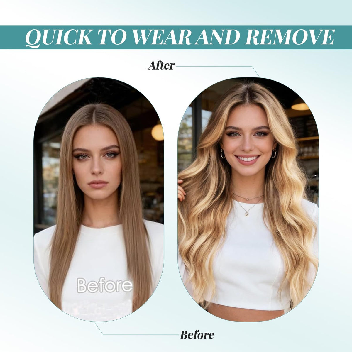 Human Hair Tape-In Extensions 18 Inch Curly Honey Blonde 20pcs