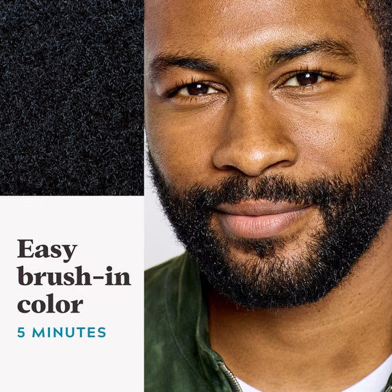 Mustache & Beard Hair Color Jet Black 3-Pack for Gray Coverage