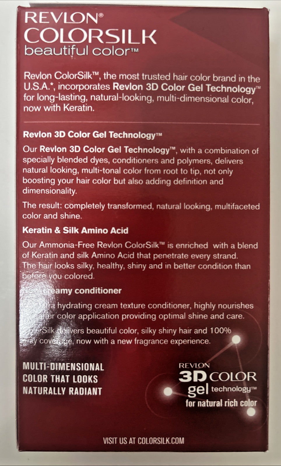 Dark Brown Hair Color Permanent Kit - Ammonium Free with Keratin, Pack of 3