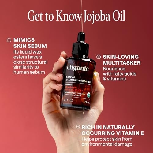 Organic Jojoba Oil for Face & Hair - 32oz Natural Moisturizer