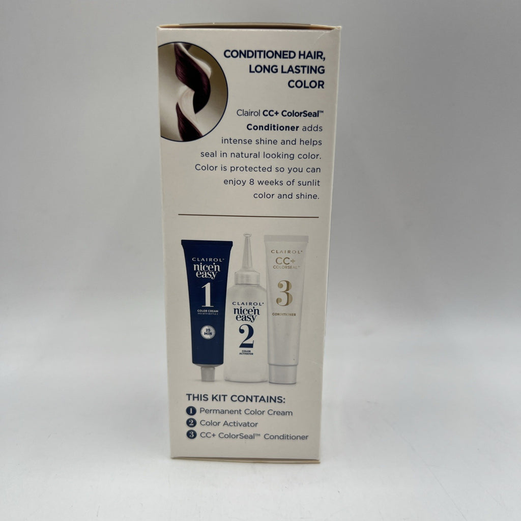 Permanent Hair Dye - Darkest Burgundy Violet 3RV - 3 Pack