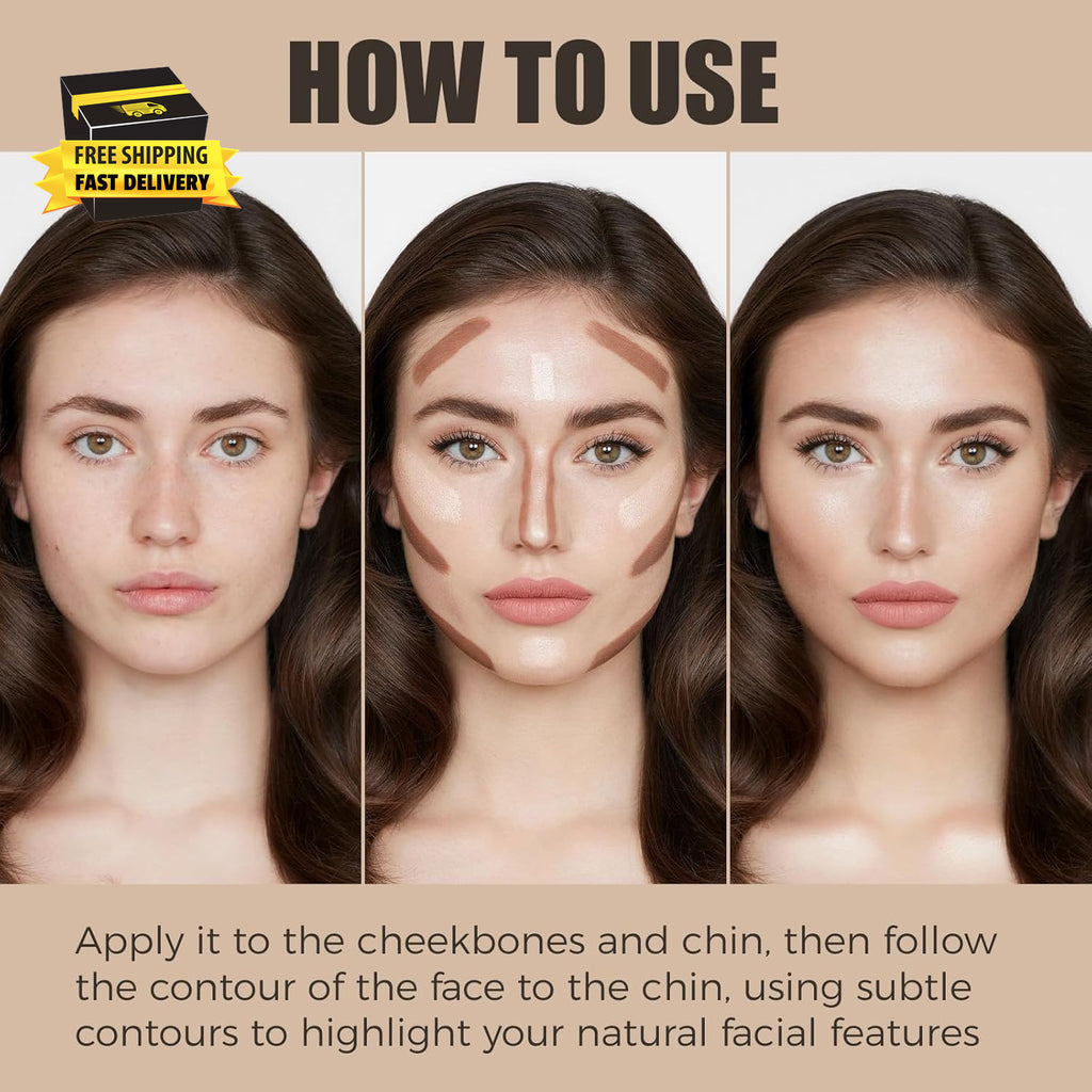 Cool Toned Cream Contour Stick for Natural Makeup & Sculpting