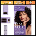 Fade-Resistant Natural Black Hair Color Pack of 4 Long-Lasting Shine