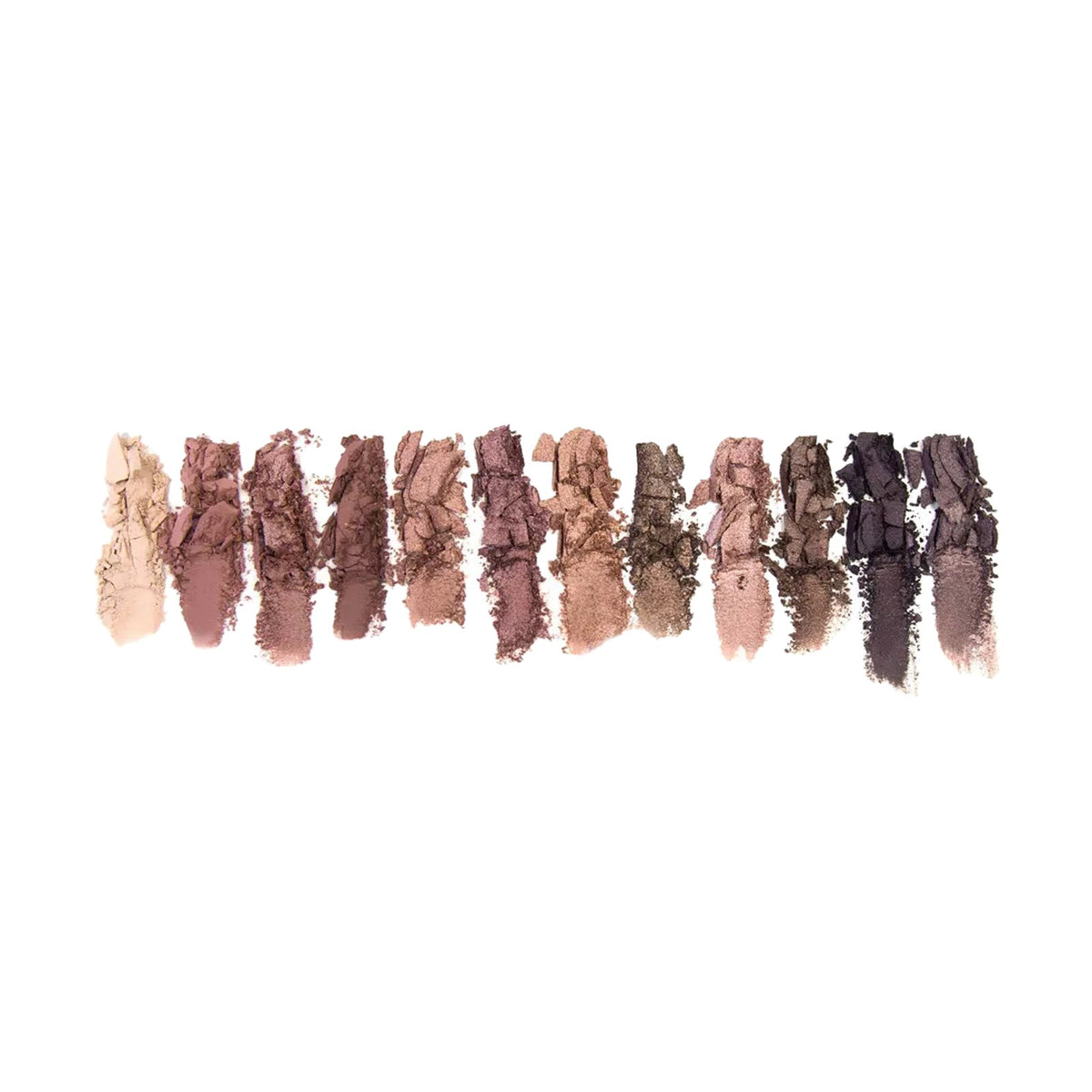 12-Color Eyeshadow Palette with Mirror & Brush - Nudes & Brights