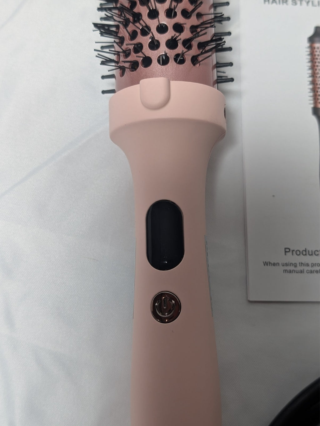 1.5-Inch Heated Ceramic Round Styling Brush with 3 Temperature Settings