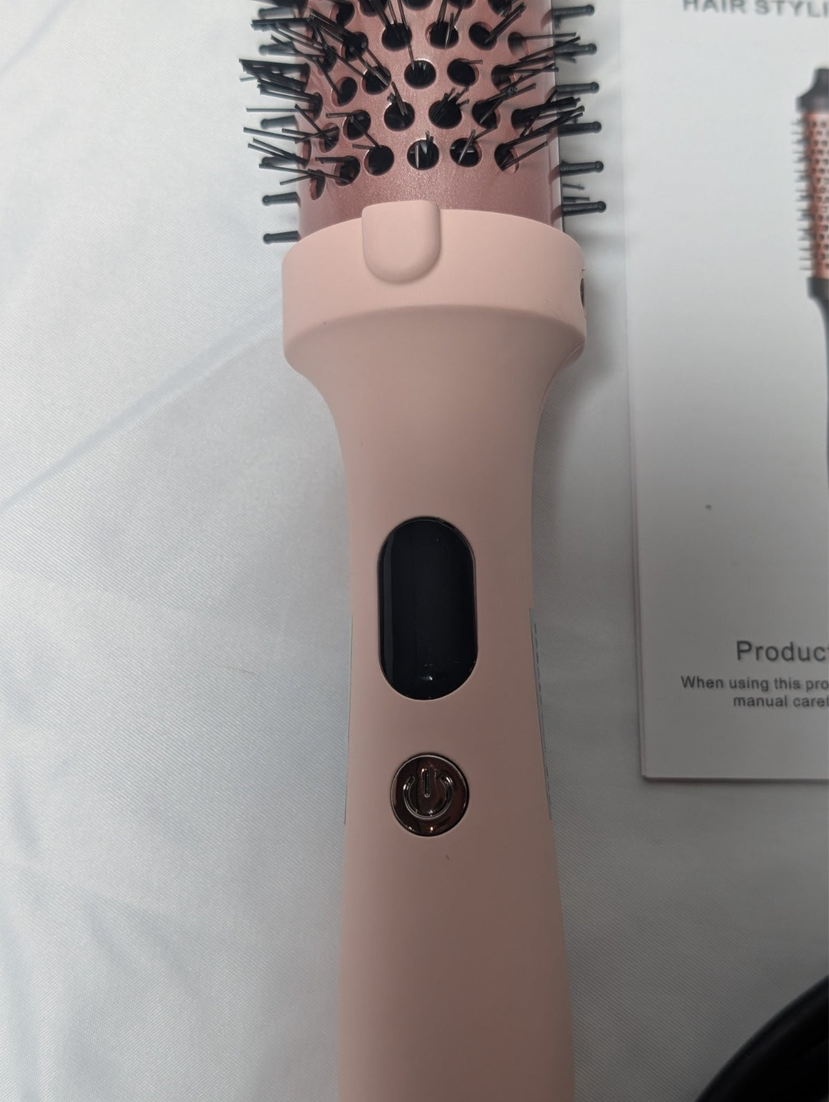 1.5-Inch Heated Ceramic Round Styling Brush with 3 Temperature Settings