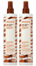 Mizani Miracle Milk 25 Leave-In Hair Treatment Pack of 2 - Lightweight, Moisturizing & Heat Protectant