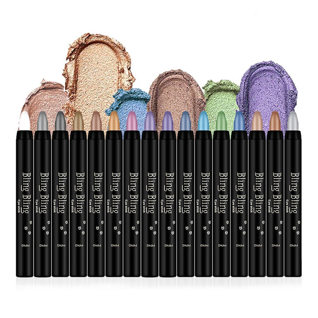 Joyeee Multichrome Eyeshadow Sticks Set – 16 Colour Waterproof Glitter Eye Makeup