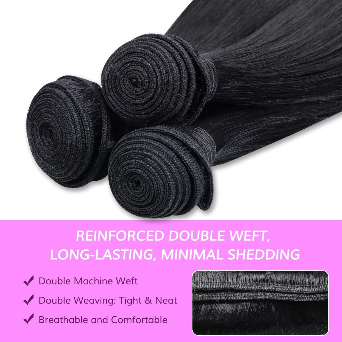 15A Cambodian Raw Virgin Human Hair Bundles 10 Inch Straight Natural Black