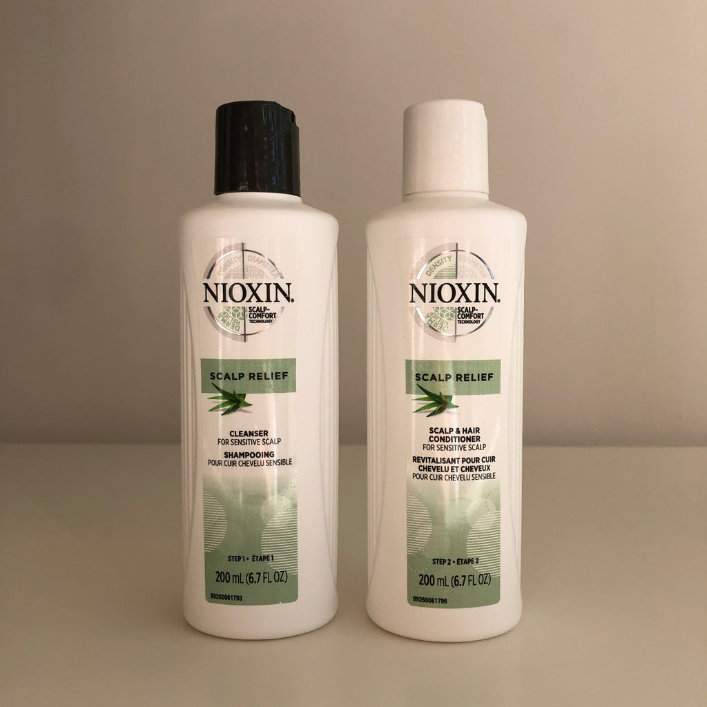 Nioxin Scalp Relief Shampoo & Conditioner Duo - Soothing Hair Care Set 6.7 oz Each