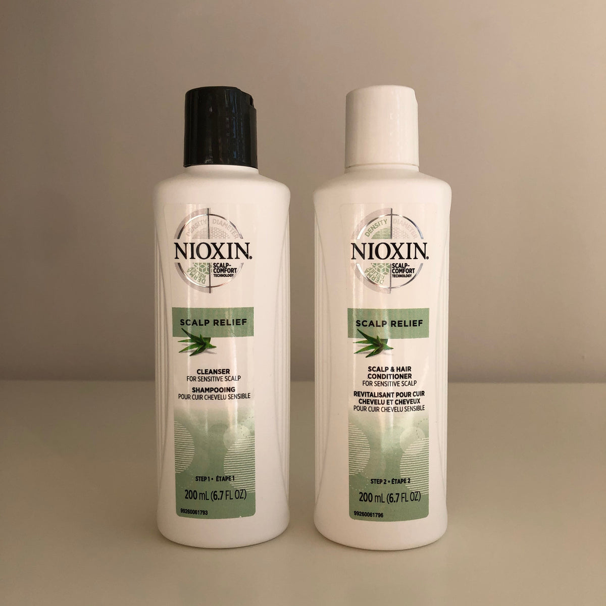 Nioxin Scalp Relief Shampoo & Conditioner Duo - Soothing Hair Care Set 6.7 oz Each