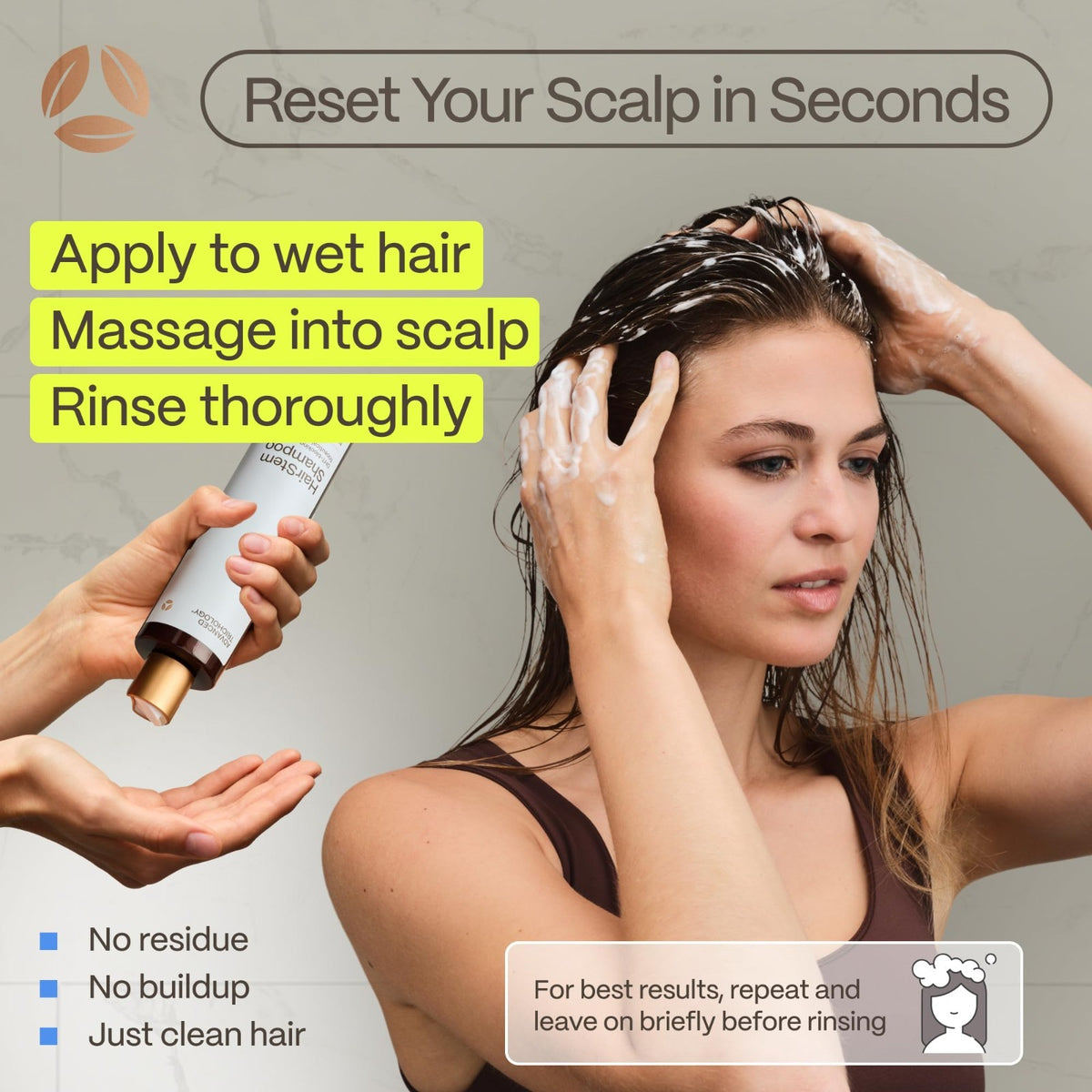 Peptide Hair Growth Shampoo with Biotin & Copper Tripeptide for Stronger Hair