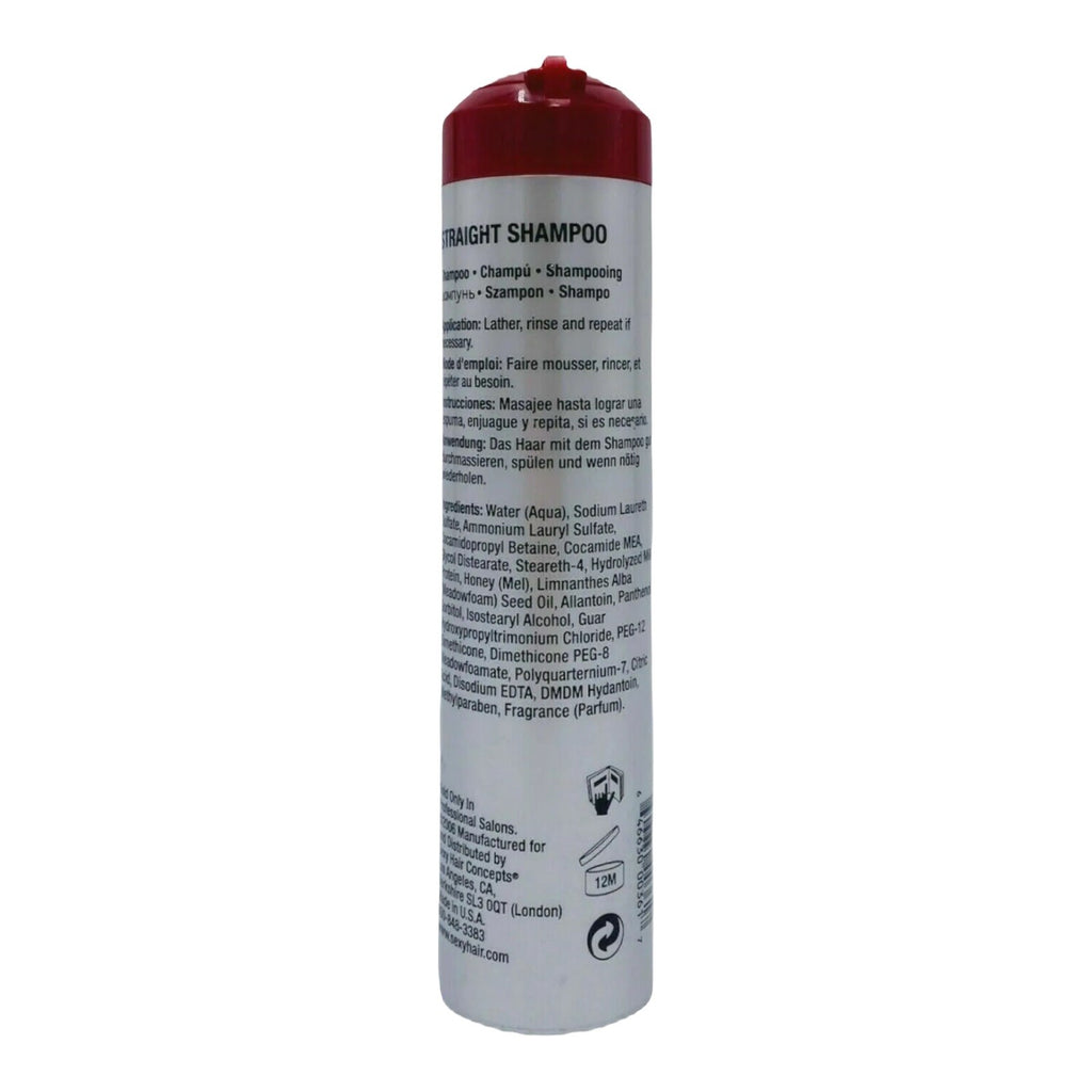 3 Pack Straight Hair Shampoo for Relaxing Curls & Shine - 10 oz