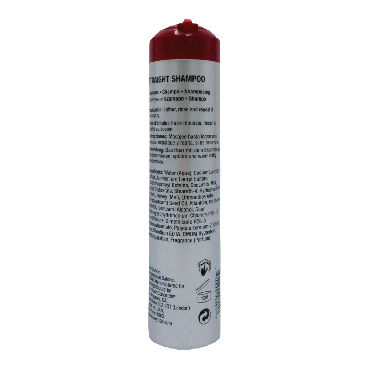 3 Pack Straight Hair Shampoo for Relaxing Curls & Shine - 10 oz