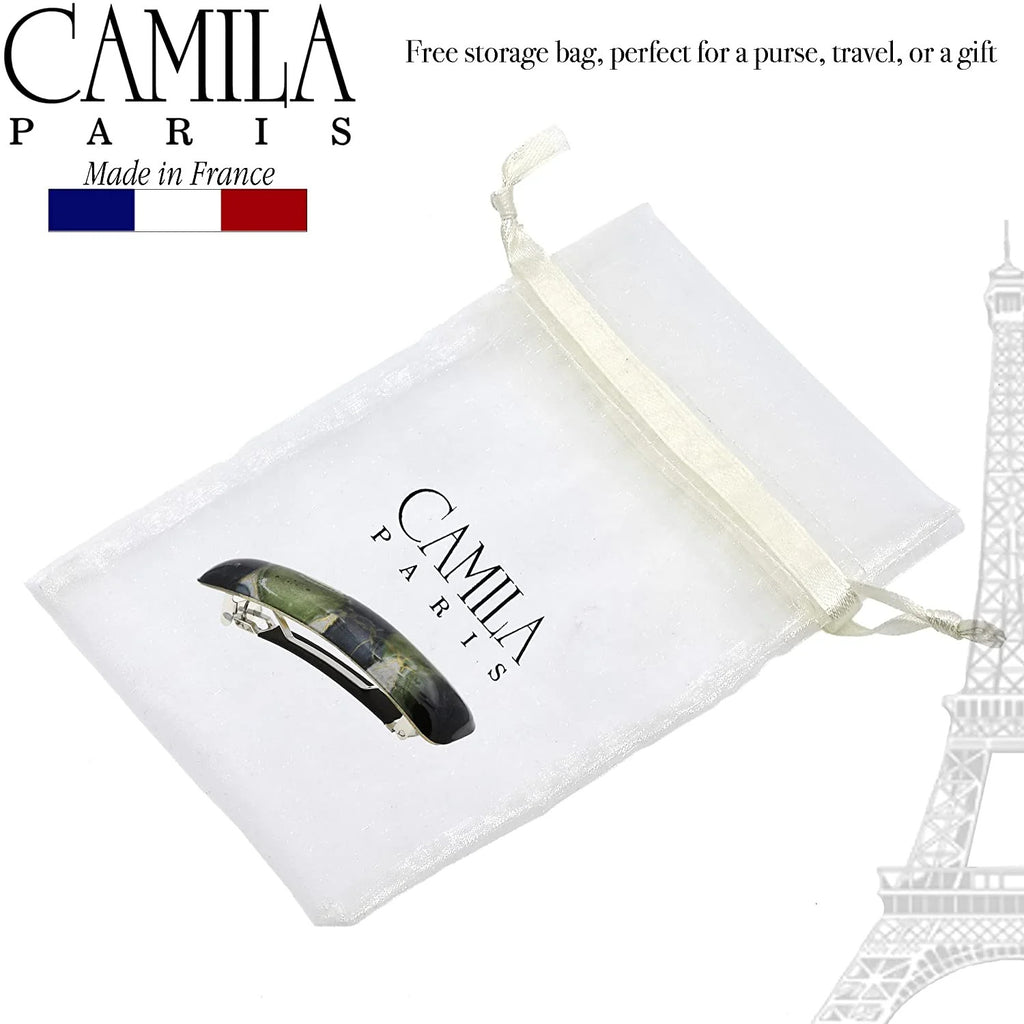 French Contoured No-Slip Hair Barrette Bevel - Elegant Hair Accessory