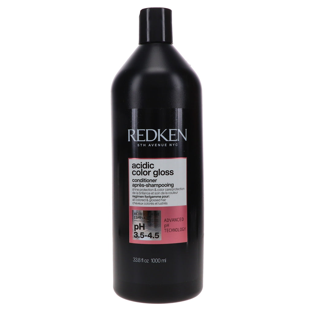 Redken Acidic Color Gloss Conditioner 33.8 oz for Color-Treated Hair - Sulfate-Free Shine