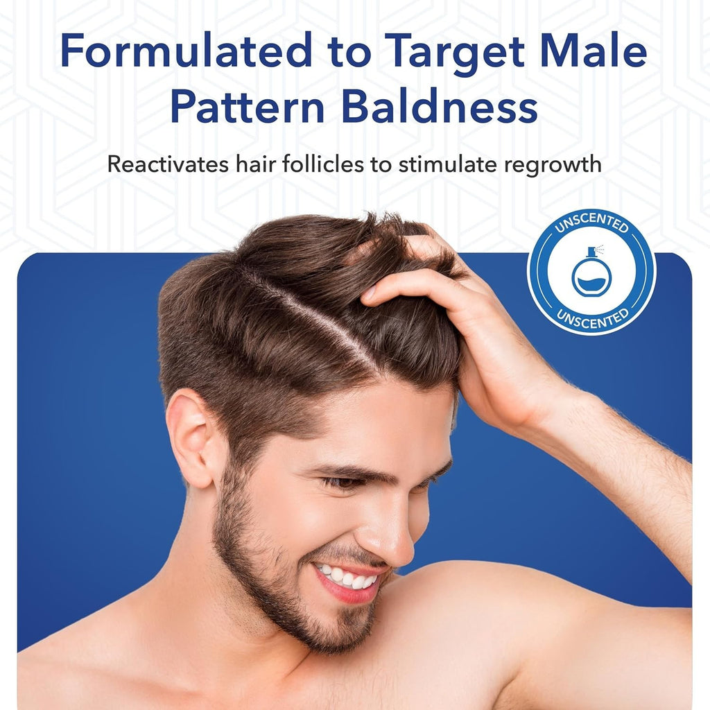 Men's 5% Minoxidil Foam Hair Regrowth Treatment for Thinning Hair
