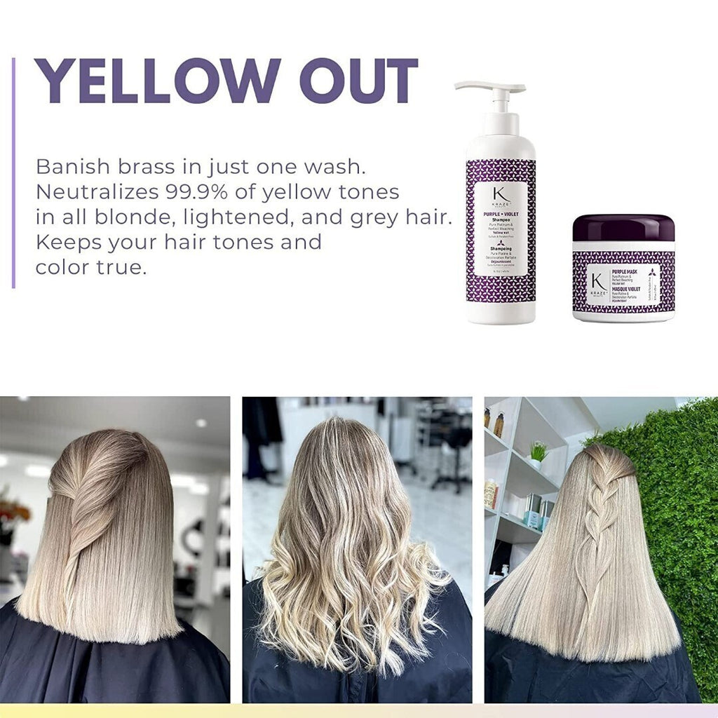 Purple Shampoo for Blonde Hair - 16 fl oz Sulfate & Paraben Free