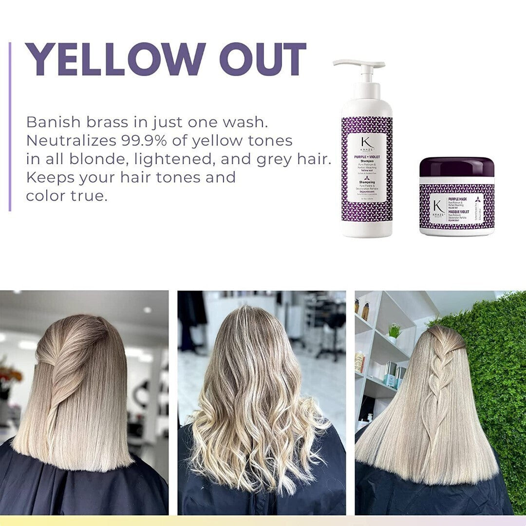 Purple Shampoo for Blonde Hair - 16 fl oz Sulfate & Paraben Free