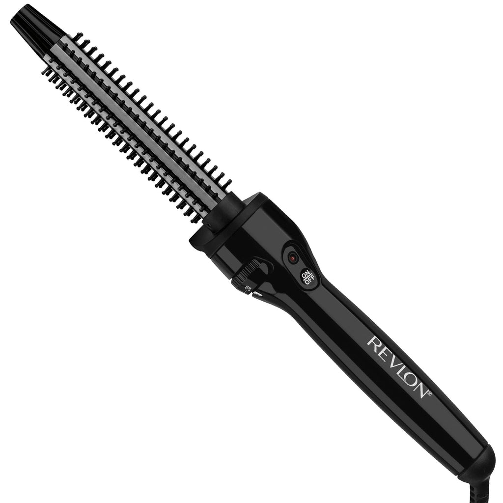 Revlon Triple Ceramic Curling Brush Iron 3/4 Inch for Silky Waves & Hair Styling
