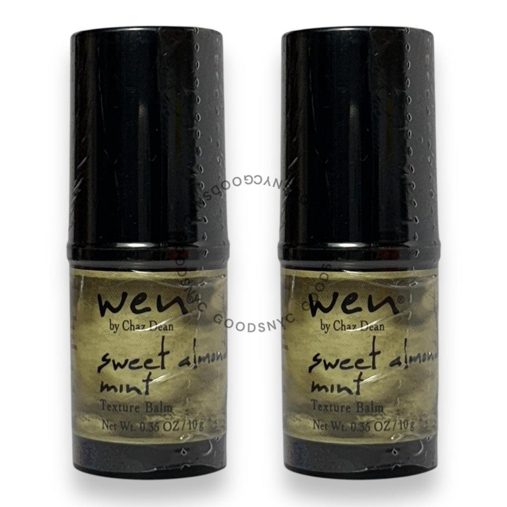 Pack of 2 WEN Sweet Almond Mint Hair Balm for Texture & Curl Definition