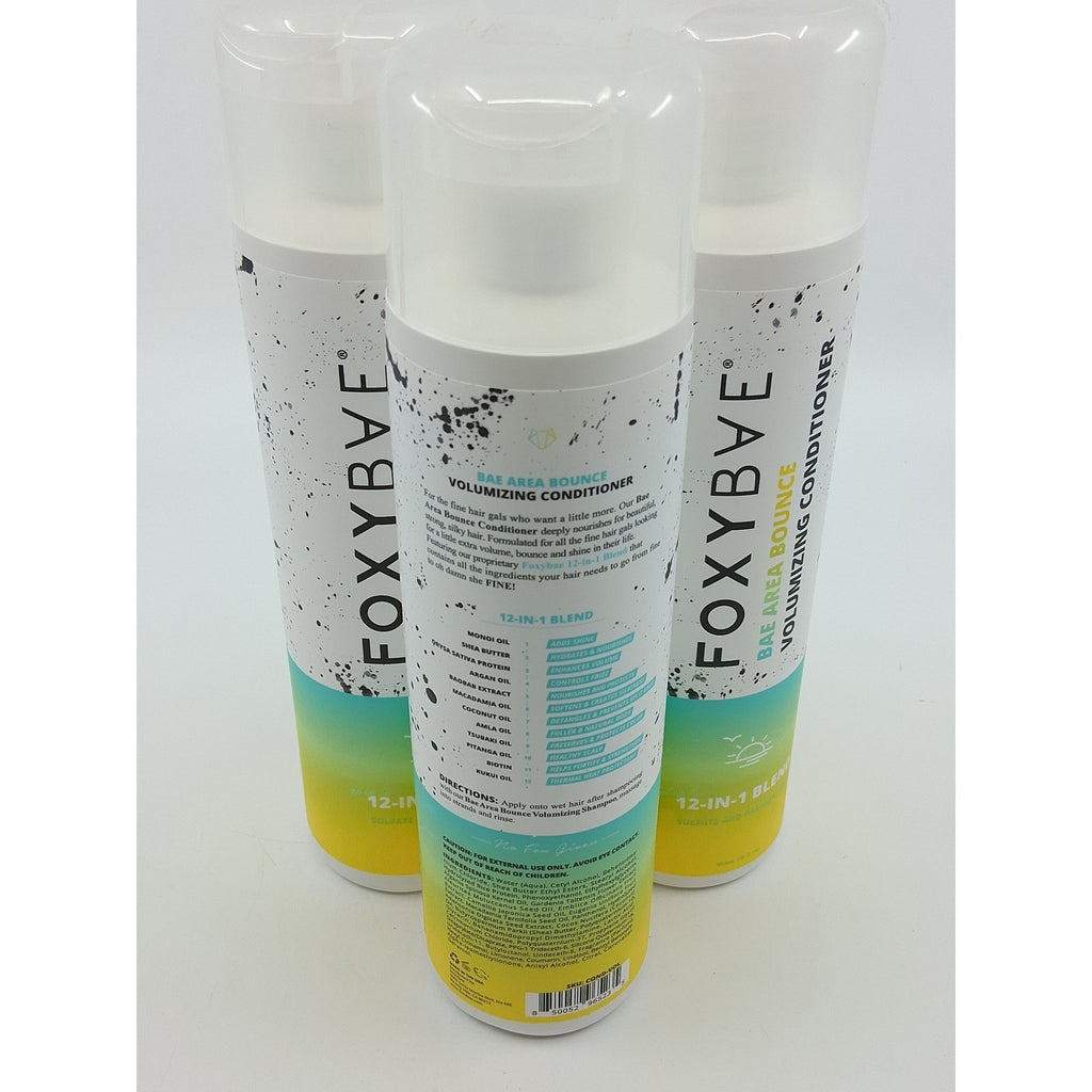 Foxybae Bae Area Bounce Volumizing Conditioner 3-Pack - 12-in-1 Hair Growth Blend