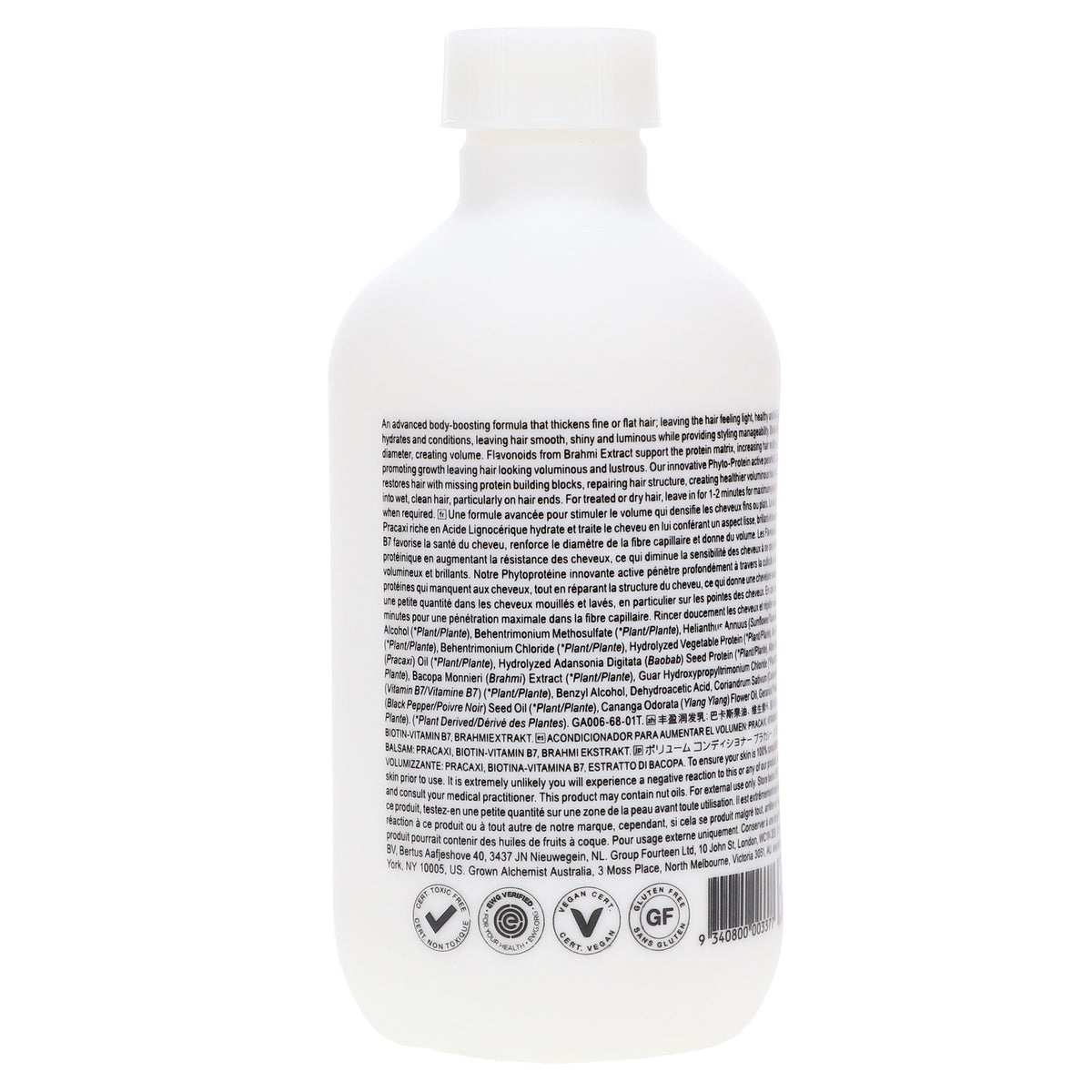 Volumising Conditioner for Fine Hair - 6.76 oz, Natural & Vegan